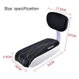 doepeBAE Bicycle Back Seat Cushion, Child Seat for Bicycle/Bicycle, Rear Seat Cushion, Vehicle Back Seat, Safety Bicycle Accessories for Outdoor Use (Bicycle Seat)