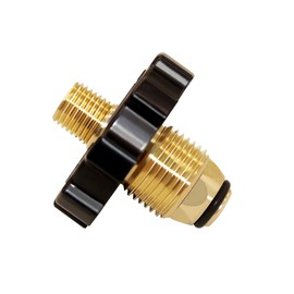 Hooshing Soft Nose POL Propane Gas Fitting with 1/4" NPT Male LP Tank Atapter 100% Solid Brass