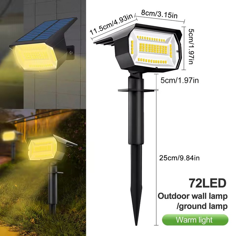 7 LED Solar Garden Lights Outdoor Waterproof Landscape Yard Pathway