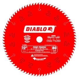 Diablo D1280X: 12" x 80-Teeth Fine Finish Saw Blade for Wood