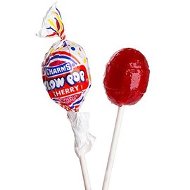 Charms Blow Pops Cherry Lollipops, 75 Count Lollipops