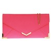 Girly Handbags Ladies Vintage Gold Tone Flat Clutch Bag Small