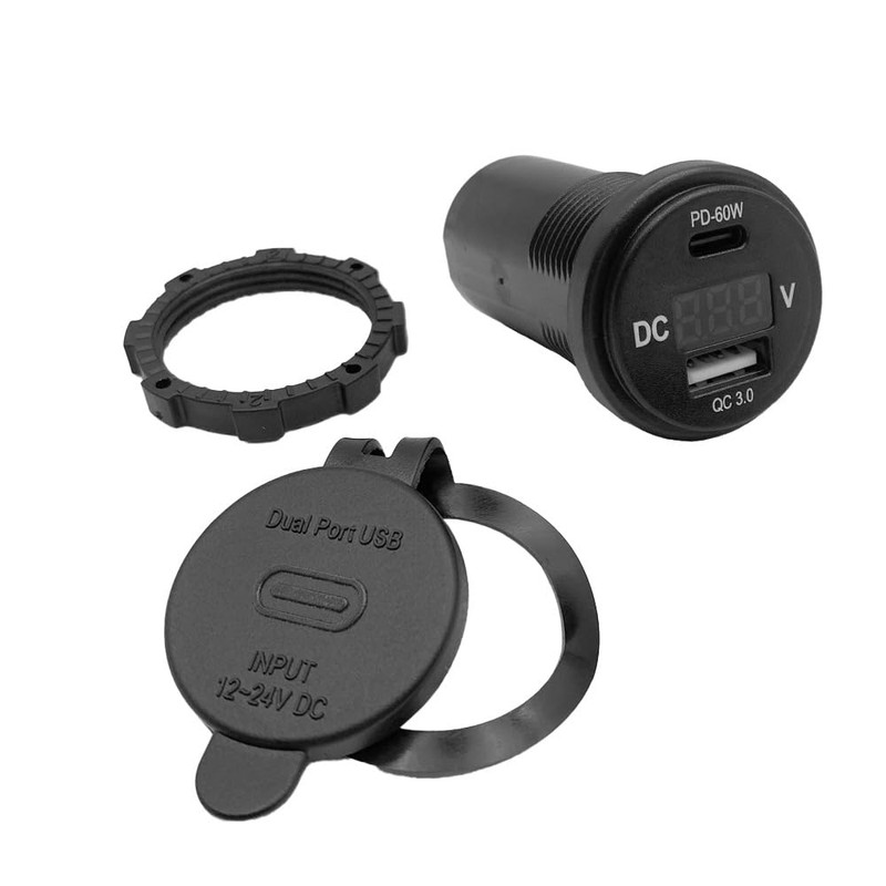 Offgridtec USB Double Socket USB-A 3.6V - USB-C 5V /