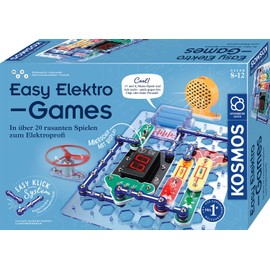 KOSMOS 620998 Easy Elektro Games, Playful Learning About Circuits When Programming Mini Games, Experiment Box for Electrical Engineering, for Children from 8 to 12 Years