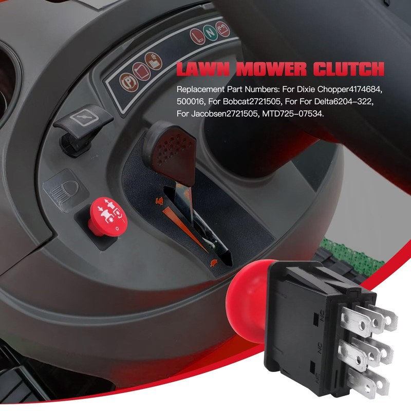 Vicue New 8 Terminals 10 AMP Clutch PTO Switch Replacement