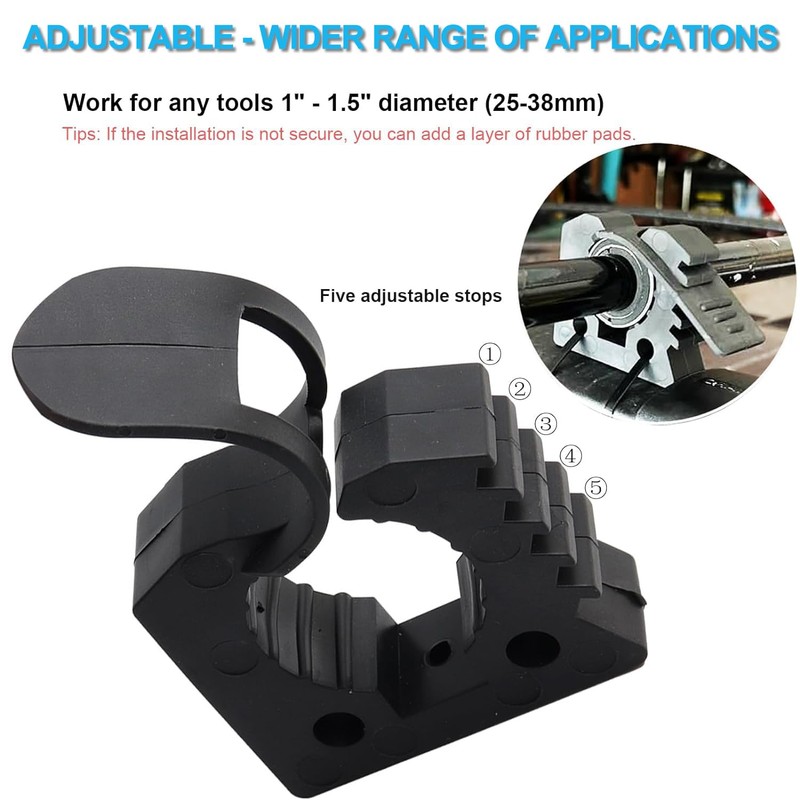 2PCS Quick-Release Shovel Holder for Truck Off-Road Tool Grip, Adjustable
