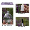 6PCS Large Capacity 75ML Empty Nail Polish Bottles with Brush,