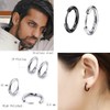 Voyzdx 8 Pares Aretes Pendientes Hombre Mujer,Aretes de Acero Inoxidable,