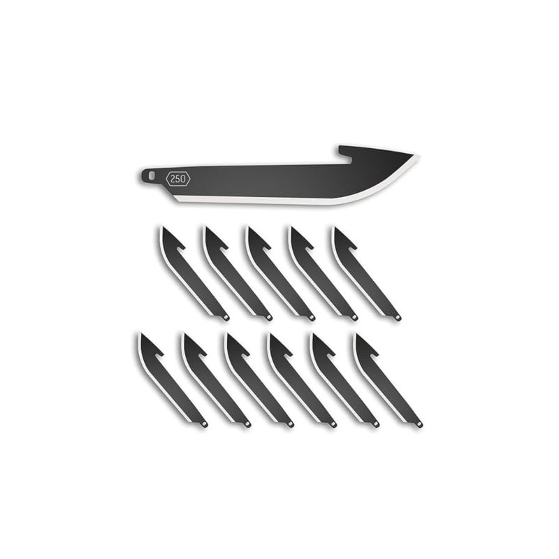 OUTDOOR EDGE 2.5" Drop-Point Blade Pack (Black, 12 Blades), Compatibility
