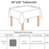 PiccoCasa Square Table Cloth 140x140 cm/55"x55", Table Cloth Wipe Clean
