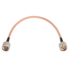 Eightwood N Male to N Male Jumper Low Loss RG400 Cable 12 inch for 4G LTE Antenna, WiFi Yagi Antenna, Router, Ham Radio