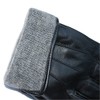 Jasmine Silk Mens Lambskin Leather Cashmere Lined Gloves BLACK (Small)