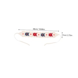 TOVINANNA Hollow Crochet Bandanas Vintage Knitted Headscarf Hairbands for Women Girls Multifunctional Triangle Scarf for Beach Outdoor Styling