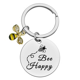 Ximalun Bee Keyring Bee Lover Gifts Inspirational Gifts for Mum Aunt Sister Daughter Friend Christmas Birthday Gifts Encouragement Gifts for Women