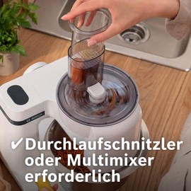 Bosch grobe Reibescheibe MUZ45RS1, feine Streifen für Kartoffelpuffer/Rösti, gehärtete und geschliffene Schneideinsätze, Edelstahl,passend für MUM4, Serie 4, Serie 2