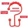 Qazvmlp Shower Curtain Hooks,304 Stainless Steel Shower Rings for Bathroom,Double