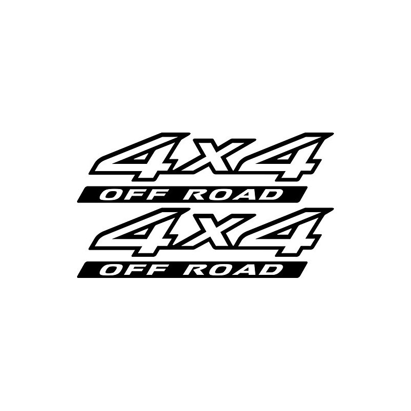 4x4 Bedside Decals (Matte Black) - 2003 to 2014 Fits