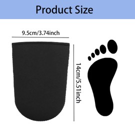 1 Pair of Toe Warmers, Portable Toe Warmers, Reusable Foot Warmers, Neoprene Thermal Toe Warmers, Thermal Foot Warmers for Biking, Running, Hiking (Black)