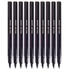Dollar FeltStic Felt Tip Pens, BLACK, Pack of 10, Fine
