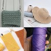 Cordón de macramé trenzado de poliéster