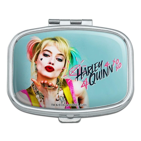 Birds of Prey Harley Quinn Blowing Kisses Rectangle Pill Case Trinket Gift Box