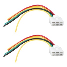 YINETTECH 2 x 6 Pin Motorcycle Regulator Connector M551 - A075 Compatible with Honda NX125