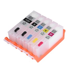 5Colors PGI-850/CLI-851 Refillable Ink Cartridge with ARC Chip for Canon PIXMA MG6380/MG5480