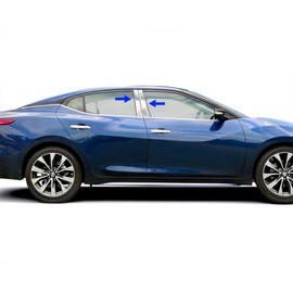 Tyger Auto Made in USA! Compatible with 2016-2018 Nissan Maxima Stainless Steel Chrome Pillar Post Trim 4PC