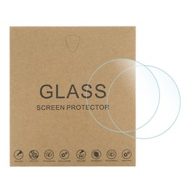 sourcing map 5pcs Watch Glass Screen Protectors 36mm HD Tempered Glass High AL Anti-Scratch 9H Hardness High Definition Anti-Explosion Smartwatch Screen Protection Film