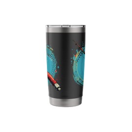 Fishing Rod Graphic Stainless Steel Insulated Tumbler