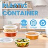 Radha Kishan LLC Plastic Containers with Airtight Lids, Food Storage
