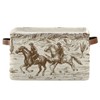 WELLDAY Storage Basket Western Desert Cowboy Closet Storage Bin Cube