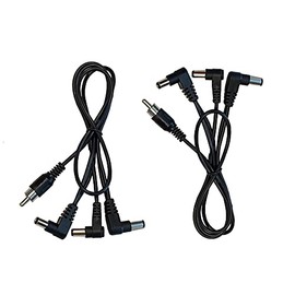 Kurrent Electric (2) Pack of 3 Way Split Effects Pedal DC Power Cables for CIOKS Power Supplies