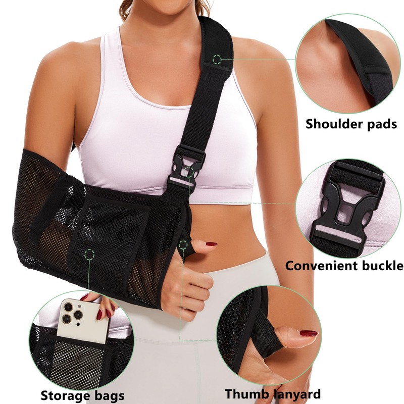 KONSEDIK Mesh Arm Sling - Medical Shoulder Sling for Shower