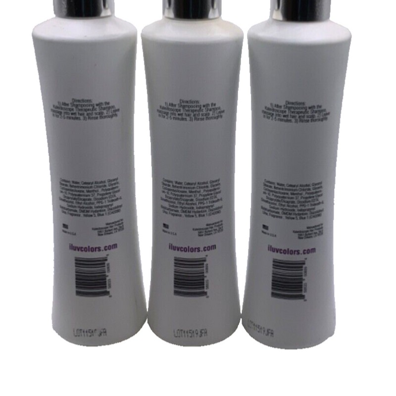 KALEIDOSCOPE (3Pack) KALEIDOSCOPE HAIR Therapeutic Conditioner & Growth System 8