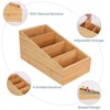 HTB 4-Section Snack Organizer with Removable Dividers for Kitchen, Cabinet,