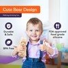 Special Supplies Honey Bear Straw Cup Long Straws, Squeezable Therapy