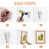 Litoexpe 25 Pcs Concrete Wall Hooks, Invisible Nail Hangers No