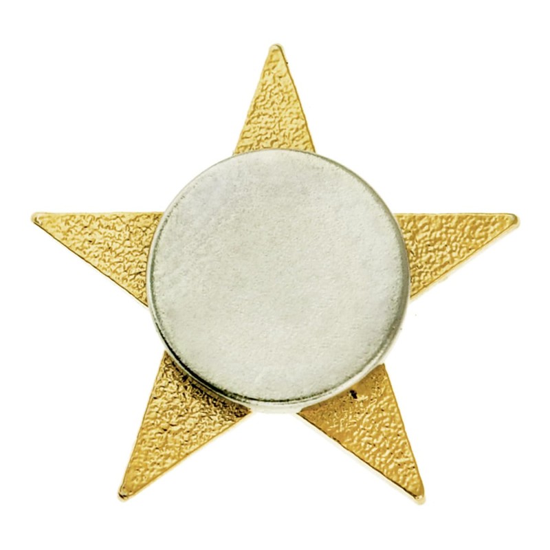 PinMart's Gold Star Pin Magnetic Back