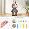 DAHONPA Animal Rabbit Half Graffiti Half Skeleton Micro Building Blocks
