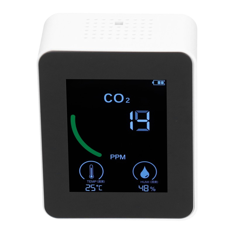 Air Quality Detector Digital USB Charging Carbon Dioxide Monitor Temperature