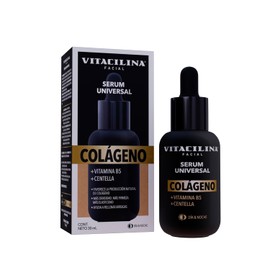 Serum Universal Colágeno 30 mL – Suero Facial con Vitamina B5 y Centella | Serum Hidratante Facial Día y Noche para rutina de Skin Care