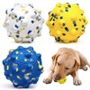 Dog Toy Ball, Lightweight, Flexible, Throwable Chew Toy (Multicolor)
