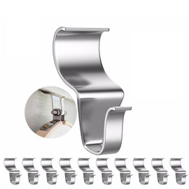 Vinyl Siding Hooks Hanger, 10 Pack Heavy Duty Siding Clips for Hanging on Patio, No-Hole Needed Stainless Steel Siding Clips to Decor Wreath Things for Horizontal Vinyl Siding