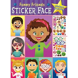 Bendon Create-A-Face Sticker Pad (Funny Faces)