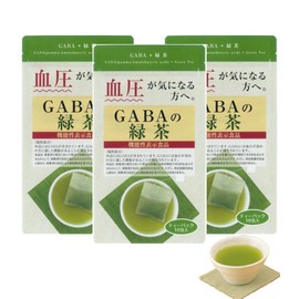Arahataen GABA Tea For Those Who Are Worried About High Blood Pressure, Green Tea Bag, 0.1 oz (3 g) x 10 Packets x 3 Bags for 30 Days