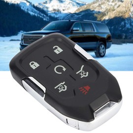 Estuche para Llavero, 6 Botones Smart Car Remote Flip Funda para Llavero ABS Cubierta de Shell Se Adapta a Suburban Tahoe Yukon XL 13580802