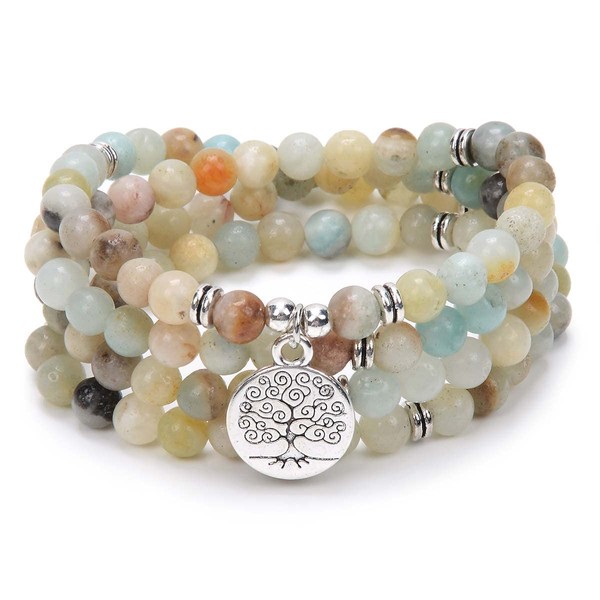 oasymala 108 Mala Beads Bracelet Mala Beads Meditation Balance Tree