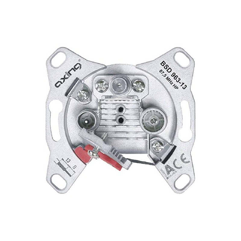 Axing BSD 963-00 Multimedia Antenna Socket Single Socket Pass-Through Socket