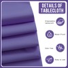 Purple 6 Pack Premium Disposable Plastic Tablecloth 54 x 108